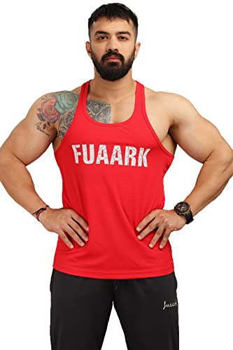Image of FUAARK Classic Men's Regular Fit Gym Tank Tops Sports Sleeveless Vest