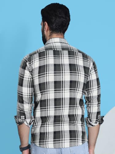Image of Indian Needle Men's Checkered Regular Fit Shirts