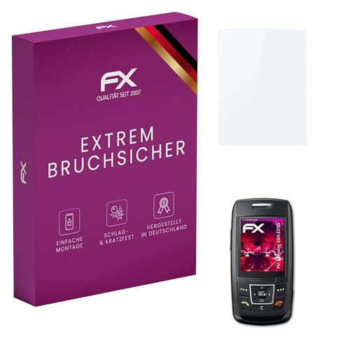 atFoliX Plastic Glass Protective Film compatible with Samsung SGH-E250, 9H Hybrid-Glass FX Screen Protector