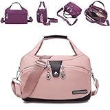 Beautifuldeer Anti Theft Handbag, Waterproof Oxford Cloth Satchel, Fashion Anti-Theft Handbag Crossbody For Women (Pink)