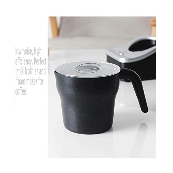 SMSOM Frotura de leche desmontable, vaporizador de leche de acero inoxidable automÃ¡tico multifunciÃ³n con latte de espuma caliente y frÃ­a, capuchino, macchiato, leche tibia, chocolate caliente, lavavaj - Imagen 6