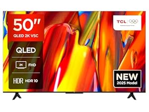 TCL 50V5C-UK 50Inch Full HD Smart QLED Direct LED TV with Android TV​ & HDR - Compatible with Google Cast & Google Home, Slim Design
