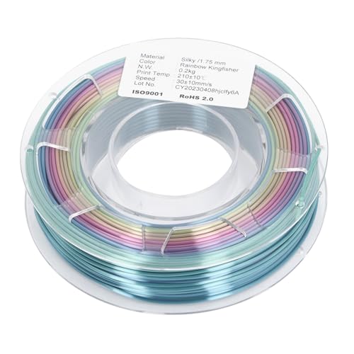 1.75mm 3D Printer PLA Multicolor Filament Rainbow Gradient Color Printer Filament PLA Plus Filament 1.75mm Rainbow for 2