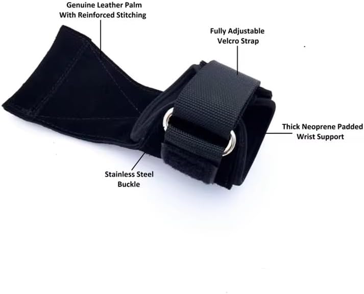 Miniatura 3 de Correas de elevación para barra de dominadas, pesas de muñeca, soporte ajustable para levantamiento de pesas, levantamiento de pesas, entrenamiento