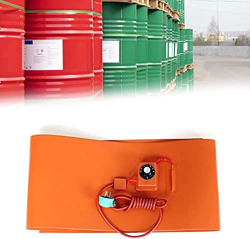 YQCXG Calentador de bidón metálico, Calentador de bidón de Aceite de silicio con termostato Ajustable de 30 a 150 ℃, Banda calefactora para bidón metálico de 800/1000/200/3000 W (Color:
