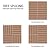 Yaheetech 55pcs Patio Deck Tiles Interlocking Wood Composite Deck Wooden Flooring Deck Tiles 12 x 12in Fir Wood Indoor&Outdoor, Brown
