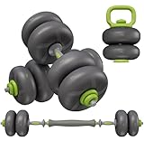 Set di Manubri Regolabili 4 in 1 Kettlebell, Bilanciere 20kg 25kg Manubri Palestra a Regolazione Rapida Attrezzi Palestra Casa Supporto Flessioni per L'allenamento palestra di casa