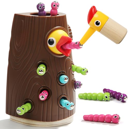 Image of TOP BRIGHT Montessori Toys for 2 Year Old - Magnetic Bird Feeding Games for 2 Year Olds, Learning Toys for Toddlers 2-4 Years, Fine Motor Skills Toy for 3 Years Old Girls and Boys