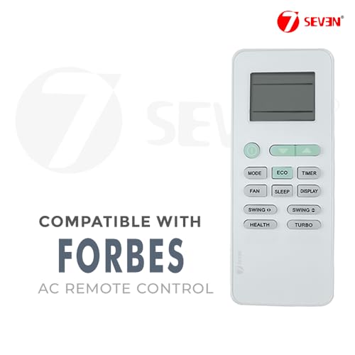 Image of 7SEVEN Compatible Forbes Ac Remote Original GYKQ-52 Model 145 with ECO Hotkey Suitable for Split and Window Air Conditioner Recommend to Match Exisiting Remote Control Key By Key