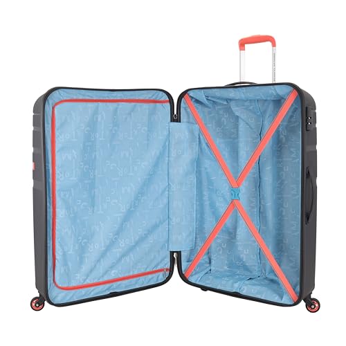 Image of American Tourister Upland Sport 79 CM Large Checkin Polypropylene (PP) Hard 4 Wheels Spinner Luggage /Suitcase /Trolley Bag for Travel (Black)