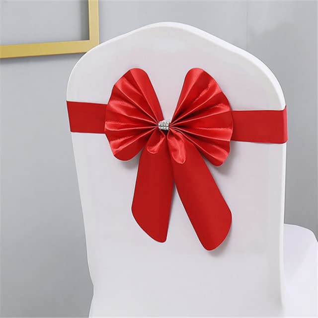 Lazos para fundas de silla de alta costura nupcial con banda de boda personalizada