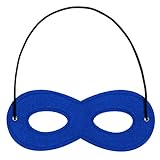 Cute Black Super Hero Eye Masks for Little Boys Kids Party Cosplay Halloween Accessory Royal Blue