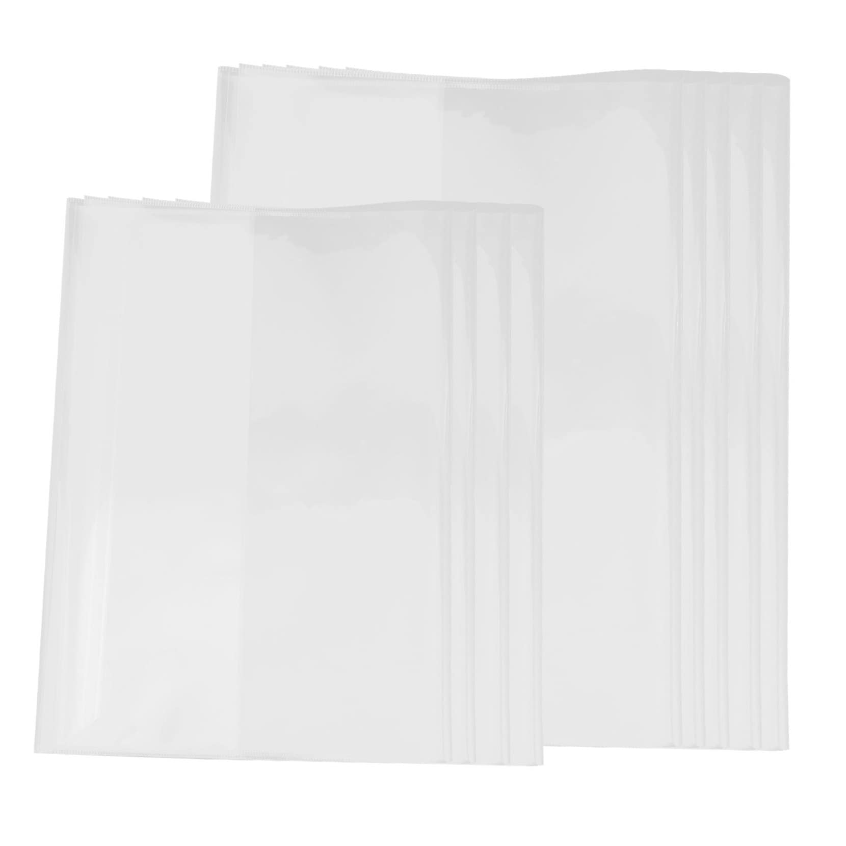 DOITOOL 80 Stck. Teiliges Transparente Buchumschläge für Softcover Schulbücher Wasserdichte Selbstklebende Schutzfolie Abwischbar für Übungshefte Langlebiger Buchschutz für Schüler