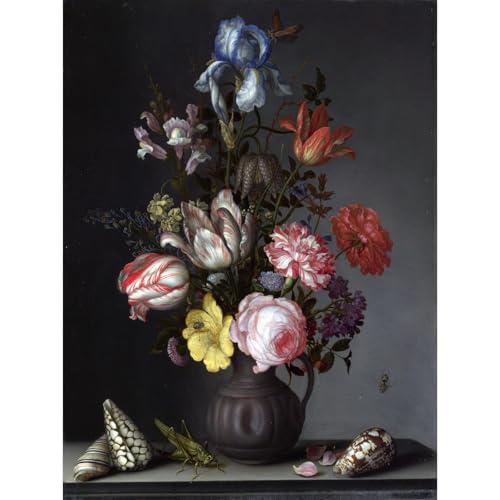 Toile bouquet de fleurs dans un vase pour sublimer la décoration du salon