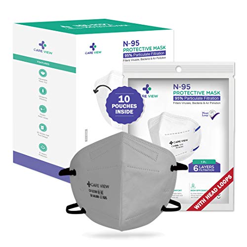 Image of Careview N-95 Anti Pollution Face Mask with 2 Melt Blown Layers - Coloured Masks (4 Colours)
