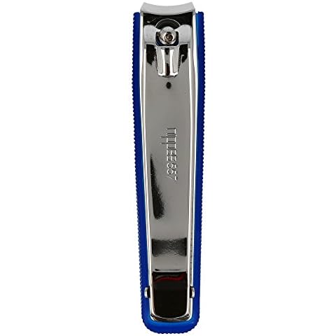 nippes Solingen, Nail Clippers for Toenails with Nail Catcher 8 cm Blue 1 Piece Cover