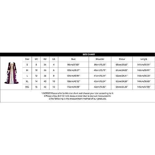 Robe médiévale longue en velours doré et manches évasées Generisch - 5