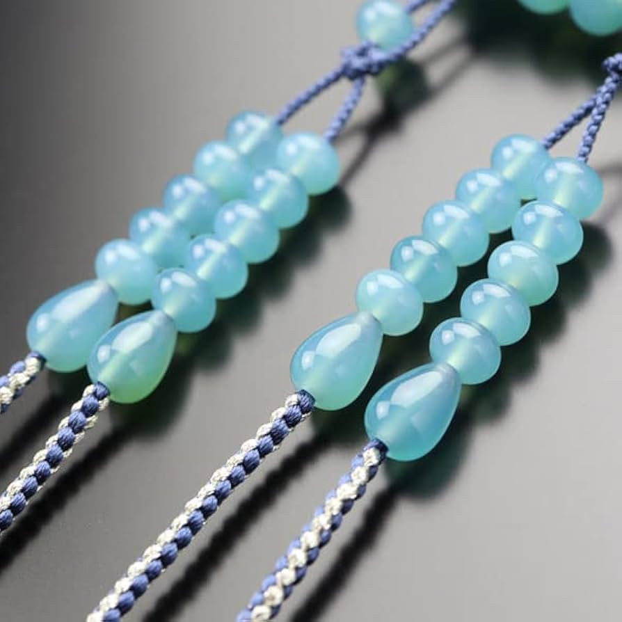 全宗派共通✳︎本式108珠念珠✳︎ブルーアパタイト✳︎数珠 全宗派共通✳︎本式108珠念珠✳︎ブルーアパタイト✳︎数珠