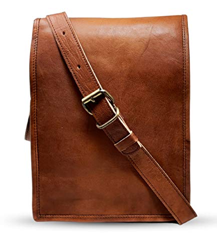 Jaald T5448 11 Inch Small Leather Messenger Bag Shoulder Bag Cross Body Vintage Messenger Bag thumb #1