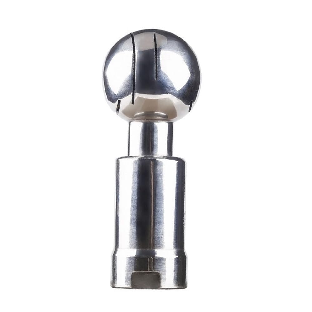 Rotary Cleaning Spray 360 Degree Coverage Rotating Spray Ball, 1/2inch-2inch Inner Thread SS304 Tri Clamp Tank Cleaning 1pc
