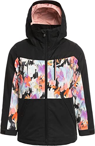 Roxy Girls Presence Parka Insulated Snow Jacket With Dryflight Technology (10/Medium, True Black Tenderness (Kvj4)) #TOP25