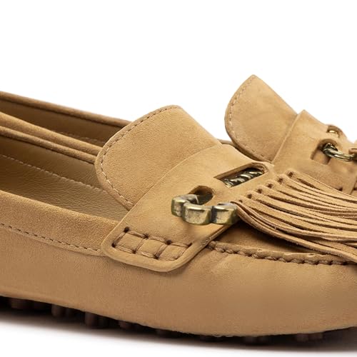 Joy Mocassin In Peanut Suede4