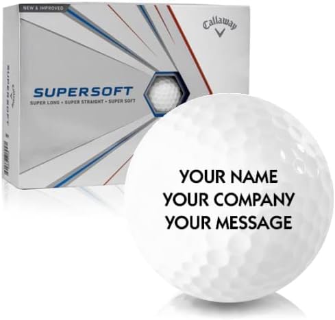 Callaway Golf Supersoft Personalized Golf Balls