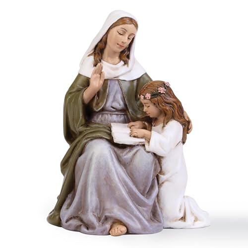 Joseph's Studio by Roman, Renaissance Collection, 2.75" H ST Anne Figure, Home Décor, Devout Gift, Prayerful Inspiration (3x2x2)