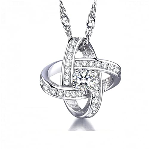 Collier ras du cou pour femmes hypoallergénique fleur en argent 925
