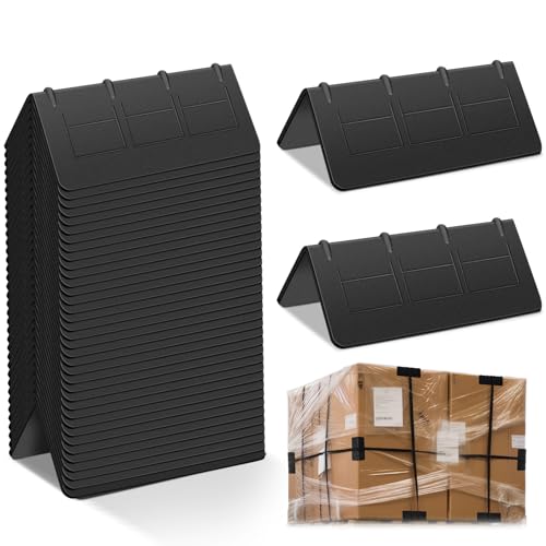 Memorywuu 25 Pcs Flatbed Edge Protectors for Cargo Loads 4 Inches Edge Corner Protectors Plastic Tiedown Protector Cargo Load Protection for Truck Shipping Flatbed Truck Accessories