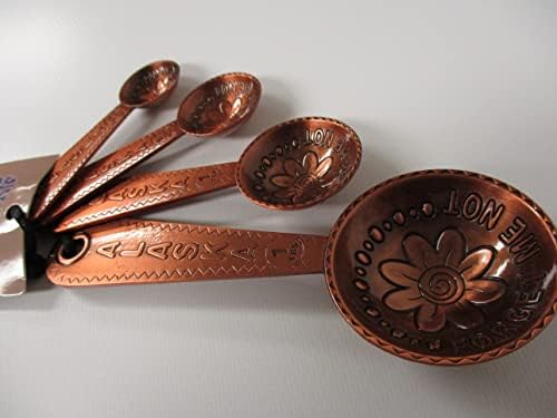 Alaska Forget Me Not Stainless Steel Measuring Spoons (Copper)