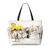 Große Strandtasche mit 7 Taschen: Das große Hauptfach bietet Platz für alle wichtigen Dinge für Ihre Familie (3–4 Familienmitglieder), wie Wechselkleidung, Sandalen, Strandtücher, Badeanzug, Wasserflaschen. Sie können die 4 Außentaschen und 2 Innentaschen für zusätzliche wichtige Dinge (Wasserflaschen, Sandspielzeug, Snacks, Sonnenbrillen usw.) nutzen