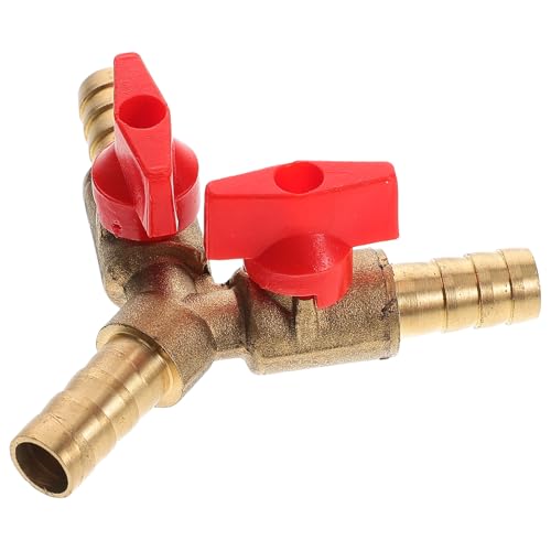 NUOBESTY Espiga para Manguera de 10 MM Válvula de Bola de 3 Vías Acero Inoxidable Abrazaderas para Sistemas de Gas y Agua en Aplicaciones Profesionales