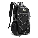 Mochila Senderismo 40 Litros, Mochila Trekking Imp...: 【Tejido de Poliéster】: La mochila de senderismo está hecha de tejido de poliéster resistente a desgarros de alta calidad y está equipada con una cremallera SBS bidireccional para garantizar resistencia y vida útil. La mochila es fácil de transportar ...