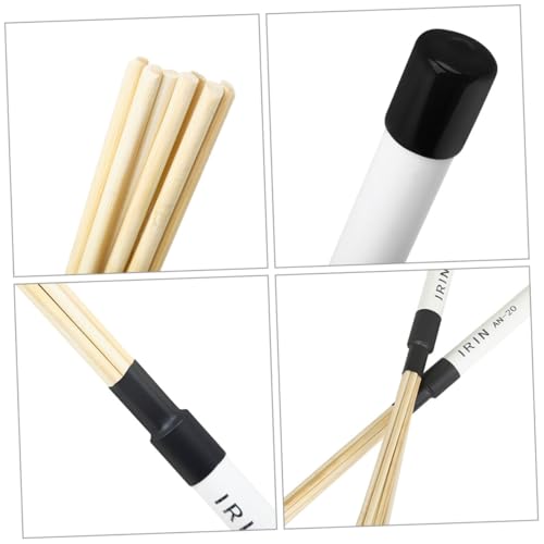 Baquetas de madera Abaodam para adultos, 1 par, accesorios para batería, cajón y percusión miniatura 6