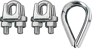 Wire Rope Clip and Thimble Kit, 1/8 in