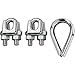 Wire Rope Clip and Thimble Kit, 1/8 in