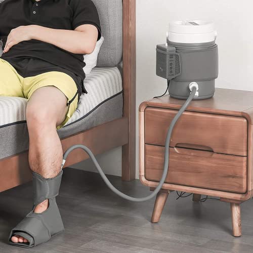 EVERCRYO Cryo Cuff Ankle Cold Therapy Machine, Cryotherapy Cold Pack with Gravity-fed Cooler, Effective Ankle Cold Compress Therapy Kit