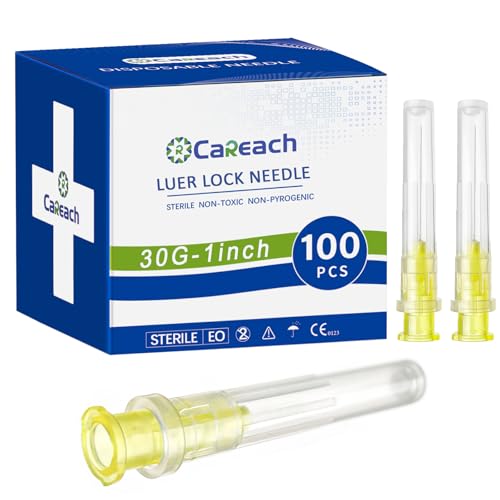Careach 100pcs 30 Gauge 1 inch for Industrial Lab Accessories, Measuring and Refilling Inks