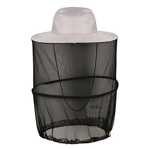 Tongina Chapéu De Rede De Pesca Ajustável Cap Cap Protector Face Cap Veil - Bege