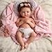 BABESIDE Lifelike Reborn Baby Dolls - 16 Inch (Weight 4 lb) Full Platinum Silicone Realistic-Newborn Baby Doll Full Silicone Real Life Cute Baby Dolls with Toy Accessories