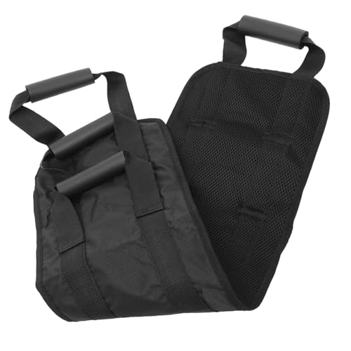 HAPINARY Auxiliary Transfer Padded Assist Transfer Nursing Sling Lift Elderly Moving Band Bed Assist Rail Nursing Transfer Sling Stand Assist Sling Moving Pads Nylon Black