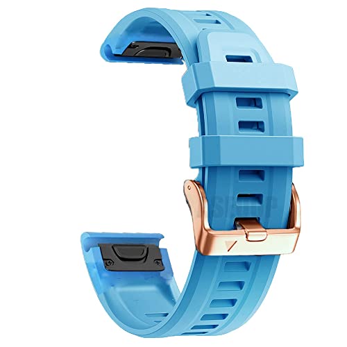 Bracelet montre silicone 20mm pour Garmin Fenix 7S 6S 5S et Mk2S avec attaches Easyfit