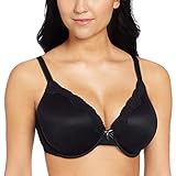 Maidenform Womens Comfort Devotion T-shirt Bra, Underwire Full Coverage For Bras, Black/Body Beige Lining, 38D US