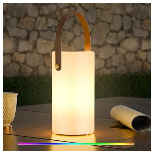uuffoo Solar Table Lamp Outdoor Lantern 2 in 1 Charging Portable LED Cordless Lights with Remote 8 Colors, Water-Resistant IP44 for Patio Terrace Camping Garden Balcony