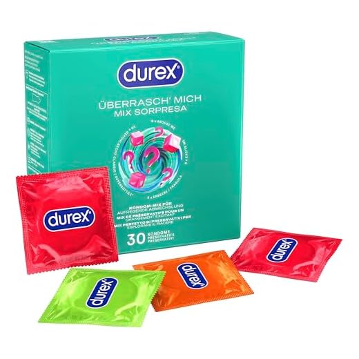 Durex Überrasch' Mich Kondome – Mixpack - Probierpaket - JGA - 30er Großpackung (1x 30 Stück)
