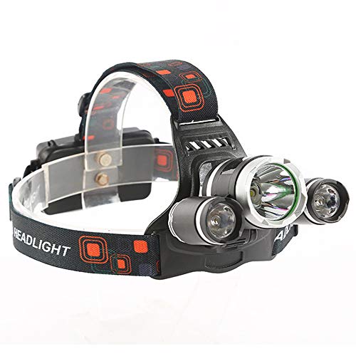 Farol recarregável Fdrirect, lanterna LED, Zoomable 8000 lúmen brilhante, lâmpada principal à prova