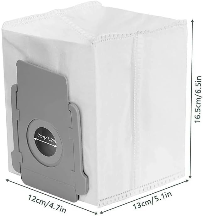 Dust Bags Spare Parts Compatible with iRobot Roomba i1+ i3+ i4+ i5+ i6+ i7+ i8+ s9+ Combo j7+ Combo i8+ Robot Vacuum Cleaner Replacement(12pcs)