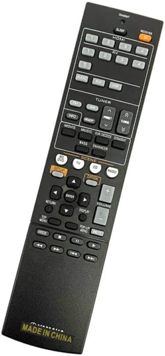 Replacement Remote Control Replace for TV/Audio/Projector for Yamaha HTR-2064 HTR-2064SZ YHT-4910U YHT-4910UBL AV Receiver