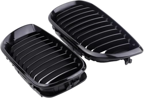 Calandre double pont pour BMW E46 Touring finition noir laqué - 6